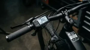 E-bike handlebar with digital