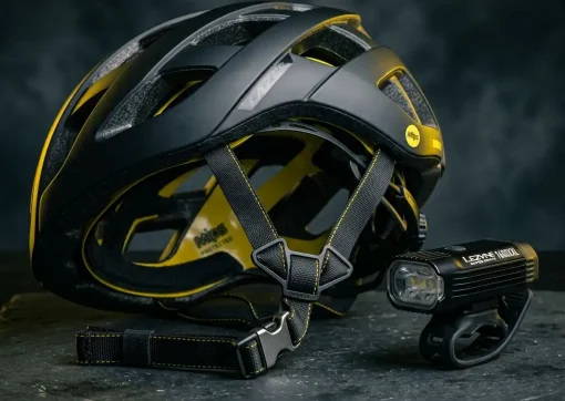 Bicycle helmet and bike light